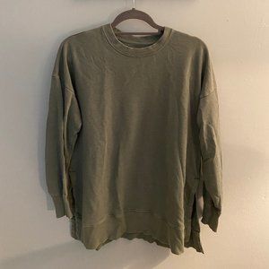 AERIE Green Sweatshirt (XS)